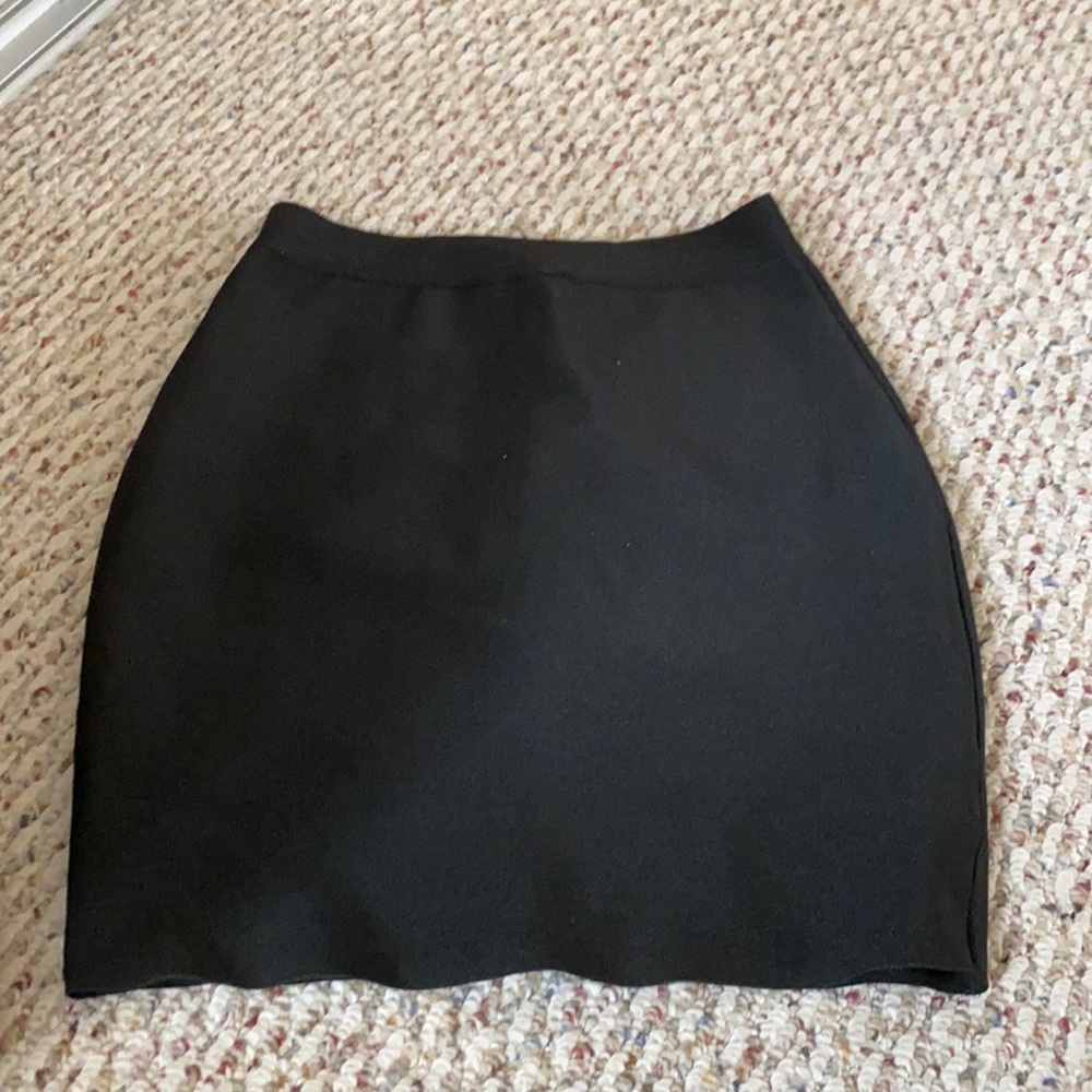 superdown black tight mini skirt